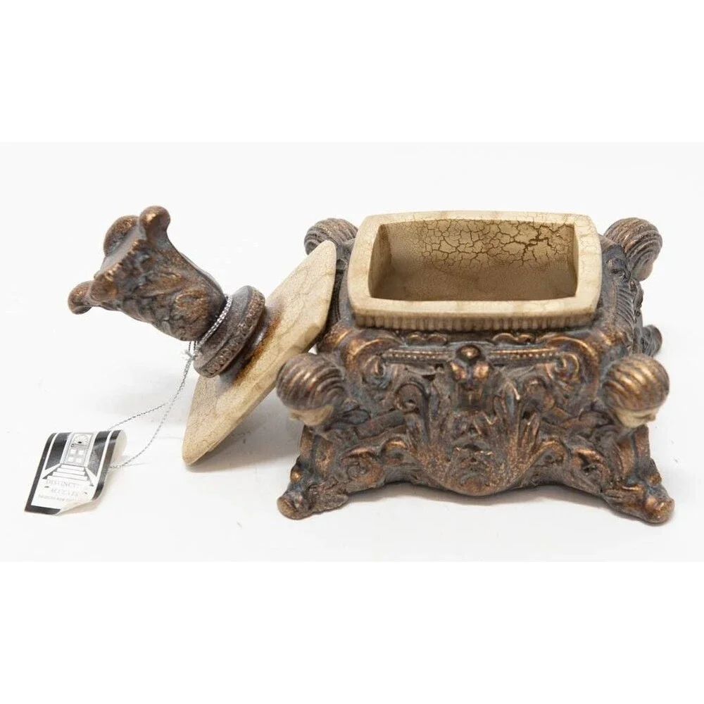 Distinctive Accents Small Cupid Fantasy Jewelry Box Ornate Design New Unboxed